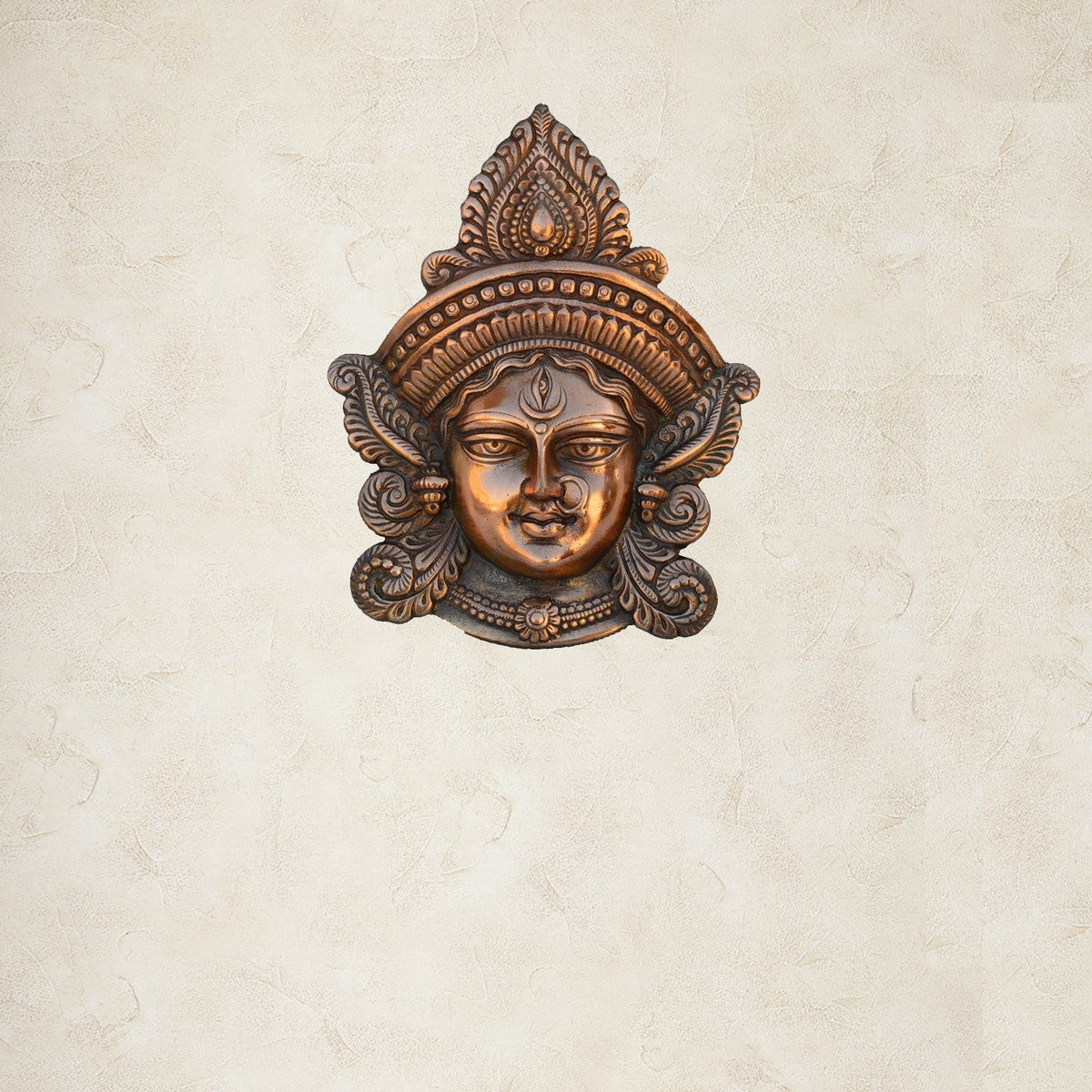 eCraftIndia Metal Goddess Durga Wall Hanging