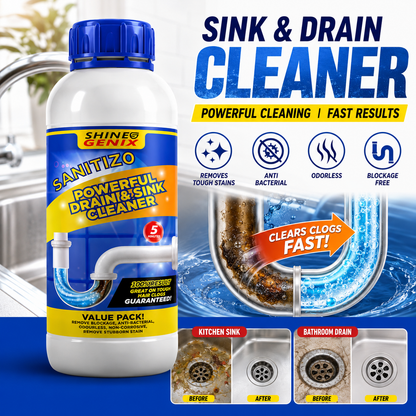 Sanitizo Powerful Drain & Sink Cleaner Powder 250 gm (Pack of 4)