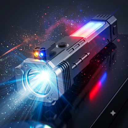 8 in 1 Portable Rechargeable Torch LED Flashlight